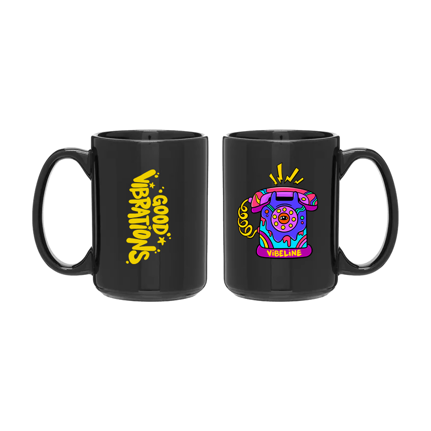 Vibeline Good Vibrations Phone Mug 15oz