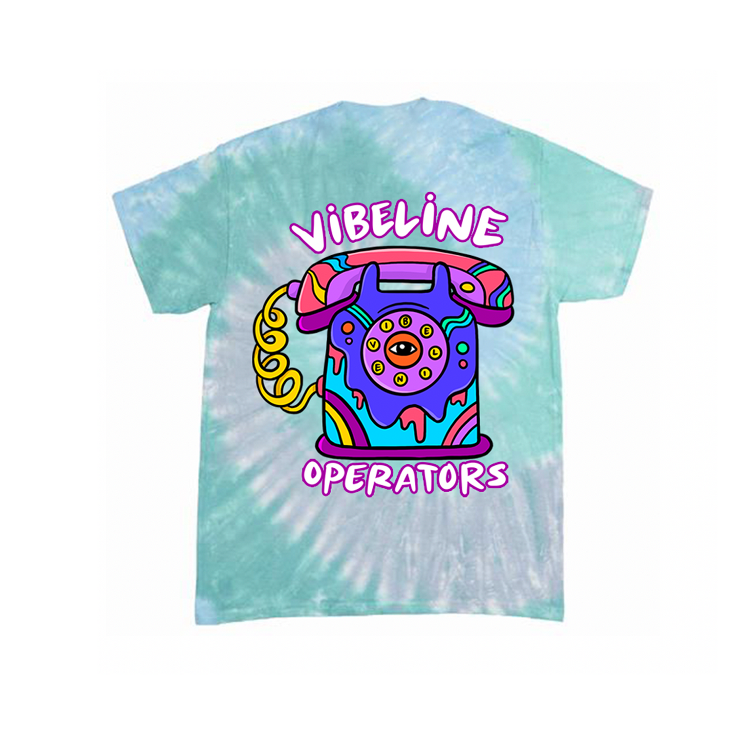 Good Vibrations Tee in Foamy Sea Tie Dye