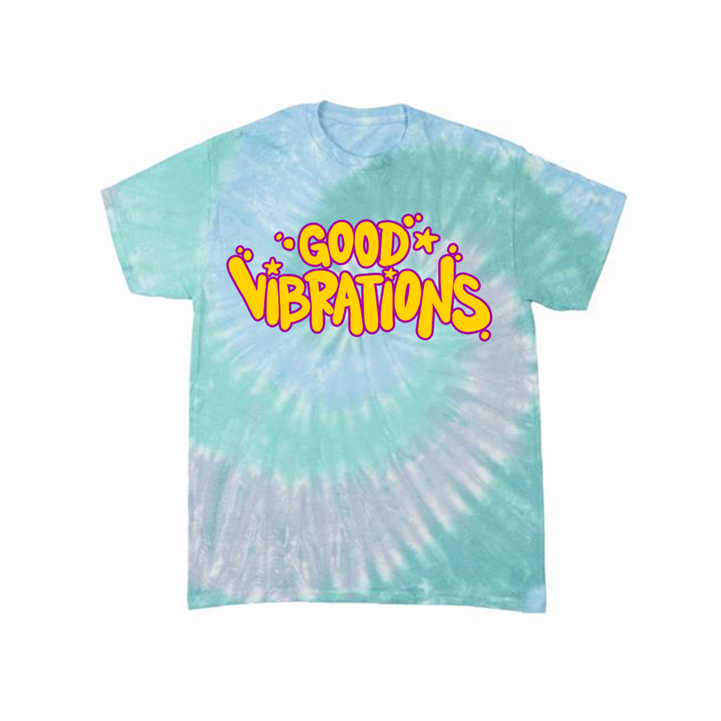 Good Vibrations Tee in Foamy Sea Tie Dye