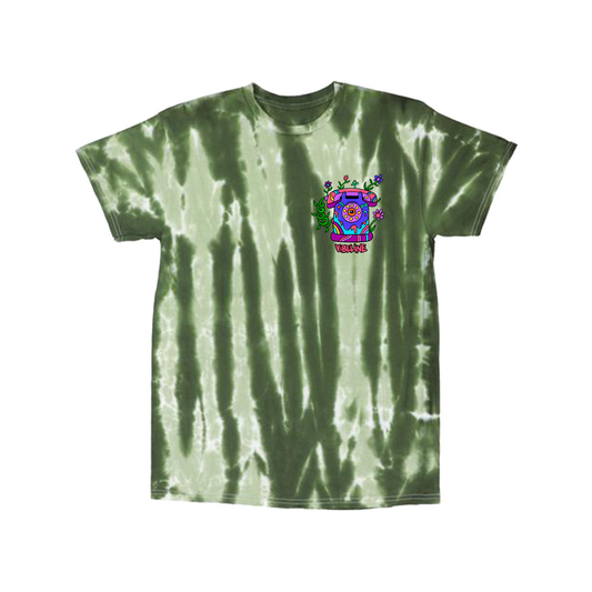 VL Hotvine Tee in Forest Drip Tie Dye